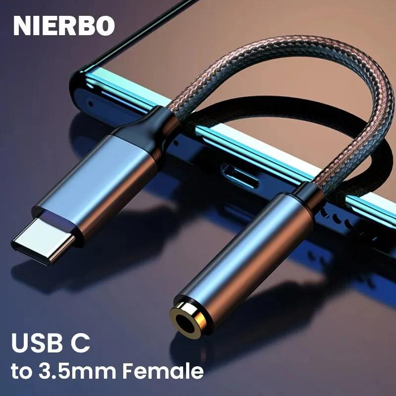 NIERBO USB C 3.5mm    , Ÿ C Aux   , Ｚ  е  ȼ
